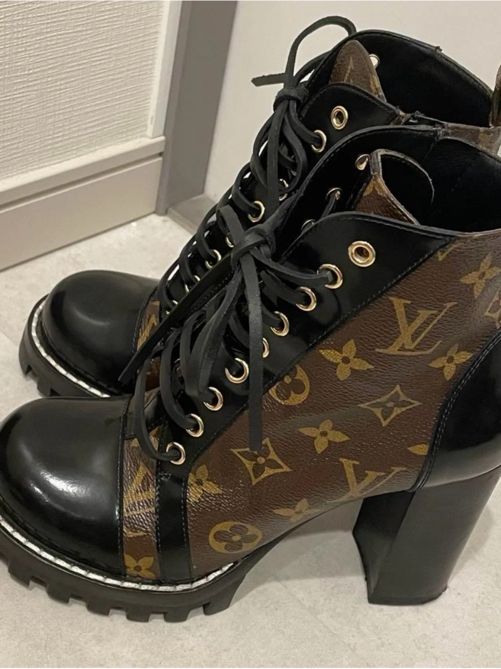 Louis Vuitton Star Trail Monogram Ankle Boots Size 37